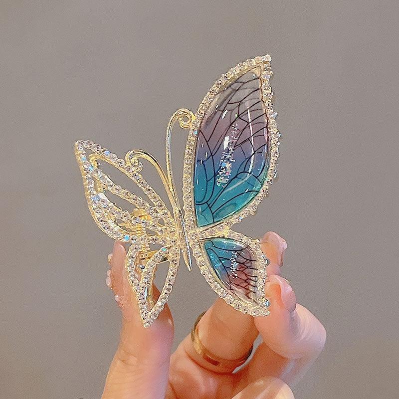 Glitter Rhinestone Hair Claw Clips Strong Hold Barrettes Hair Accessories Women