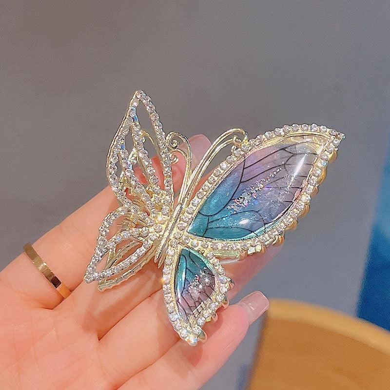 Glitter Rhinestone Hair Claw Clips Strong Hold Barrettes Hair Accessories Women