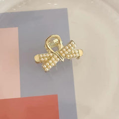 Alloy Hair Clips Pearl Pentagram Small Grab Clip Hair Accessories