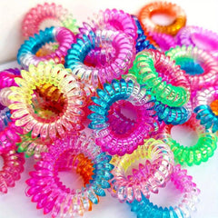 Colorful Spiral Hair Tie Elastic Coil Hair Accessories