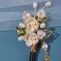 Chinese Style Flower Hairpin Vintage Hair Stick