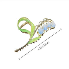 Lily Metal Hair Claw Clip Strong Hold Grip Hair Jaw Clip