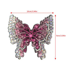 Rhinestone Butterfly French Barrettes Hair Clip Hair Accessories