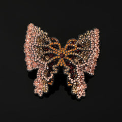 Rhinestone Butterfly French Barrettes Hair Clip Hair Accessories