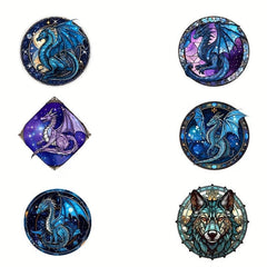 Dragon Wolf Theme Iron on Transfer Stickers Decals for DIY Clothing T Shirts