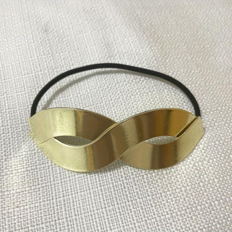 Metal Buckle Hair Tie High Elasticity Hair Rope Ponytail Hair Ring
