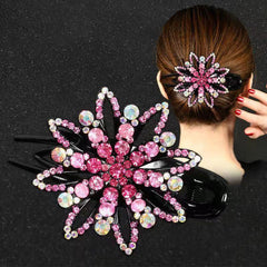 Vintage Rhinestone Hairpin Hair Clips for Women