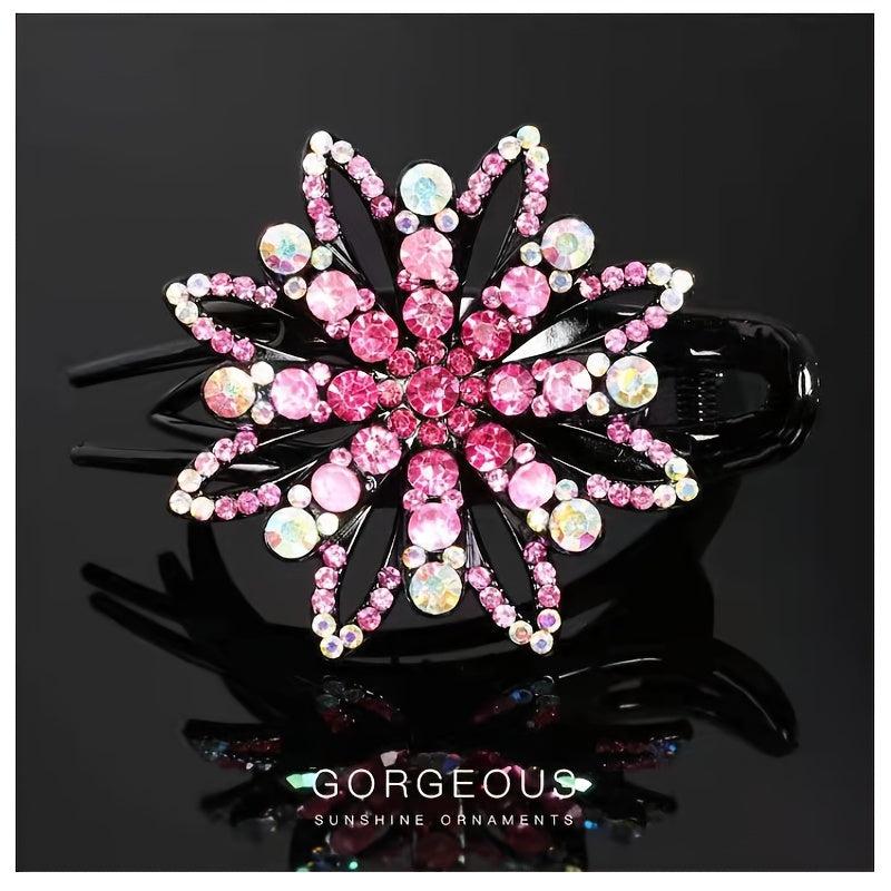 Vintage Rhinestone Hairpin Hair Clips for Women