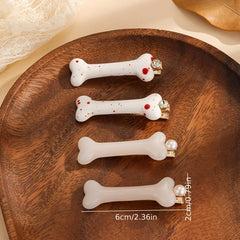 Halloween Dog Bone Hair Clips for Women Girls