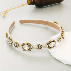 Baroque Rhinestone Headband Glitter Hair Band Vintage Hair Accessories