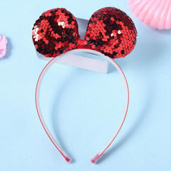 Sequin Animal Ears Headband Glitter Headdress for Women Girls Toddlers