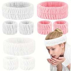 Microfiber Spa Headband for Face Washing & Makeup - Bow Tie Hair Band