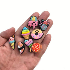 Cartoon Snack Shoe Charm Clogs Sandals DIY Decoration