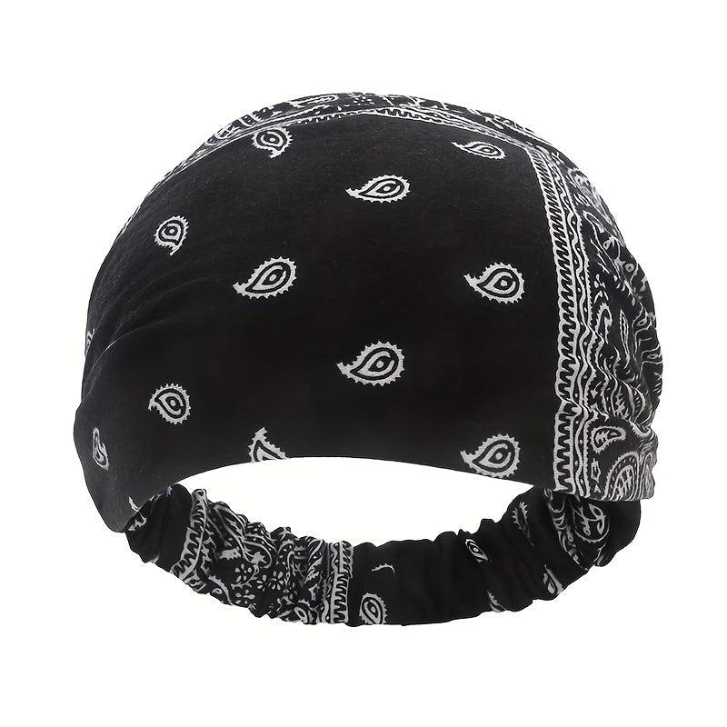 Paisley Headband Stretchy Boho Style Hair Band Headdress
