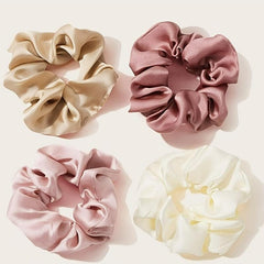 Satin Hair Scrunchies Soft Silk Scrunchie for Women Girls