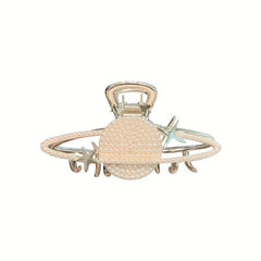 Rhinestone Hair Claw Clip Metal Banana Clip Non Slip Jaw Clamp