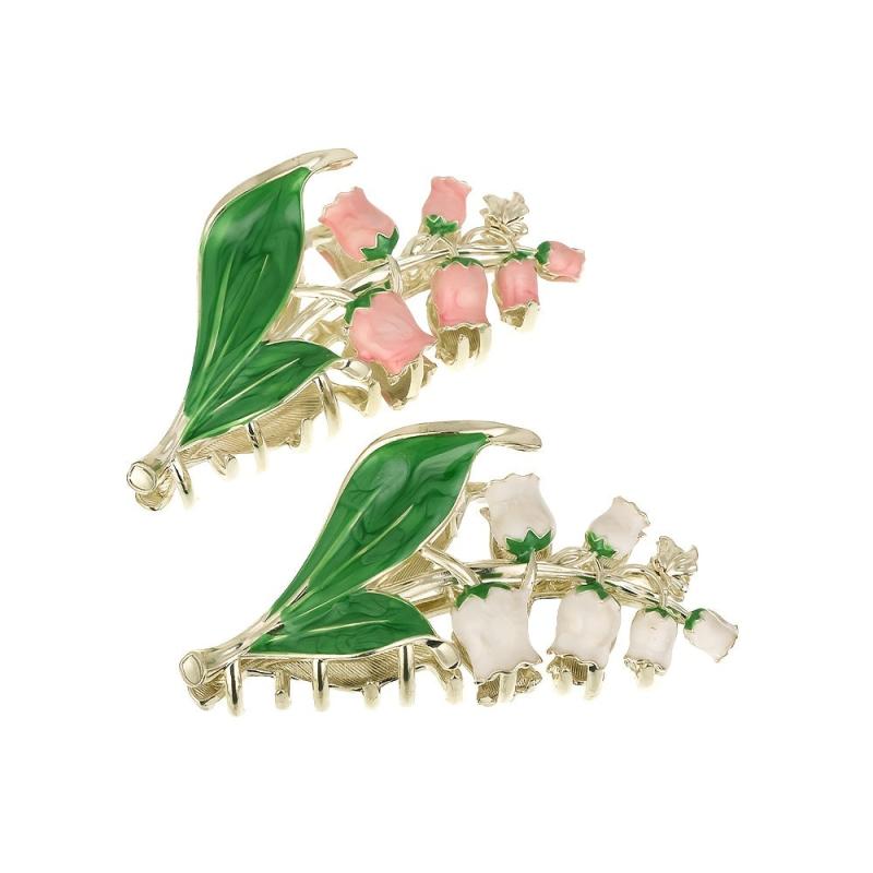 Lily Of The Valley Hair Clip Flower Claw Clip Metal Hair Accessories