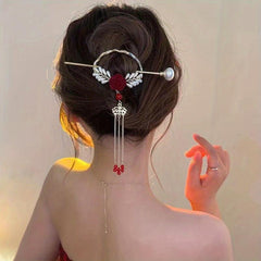 Butterfly Flower Hair Claw Clip Tassel Nonslip Clip for Women Girls