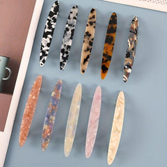 Minimalist Acrylic French Barrette Hair Clip