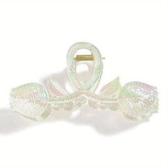 Tulip Hair Claw Banana Clip Flower Charm Hair Accessory