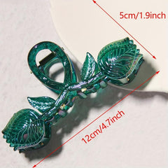 Tulip Hair Claw Banana Clip Flower Charm Hair Accessory
