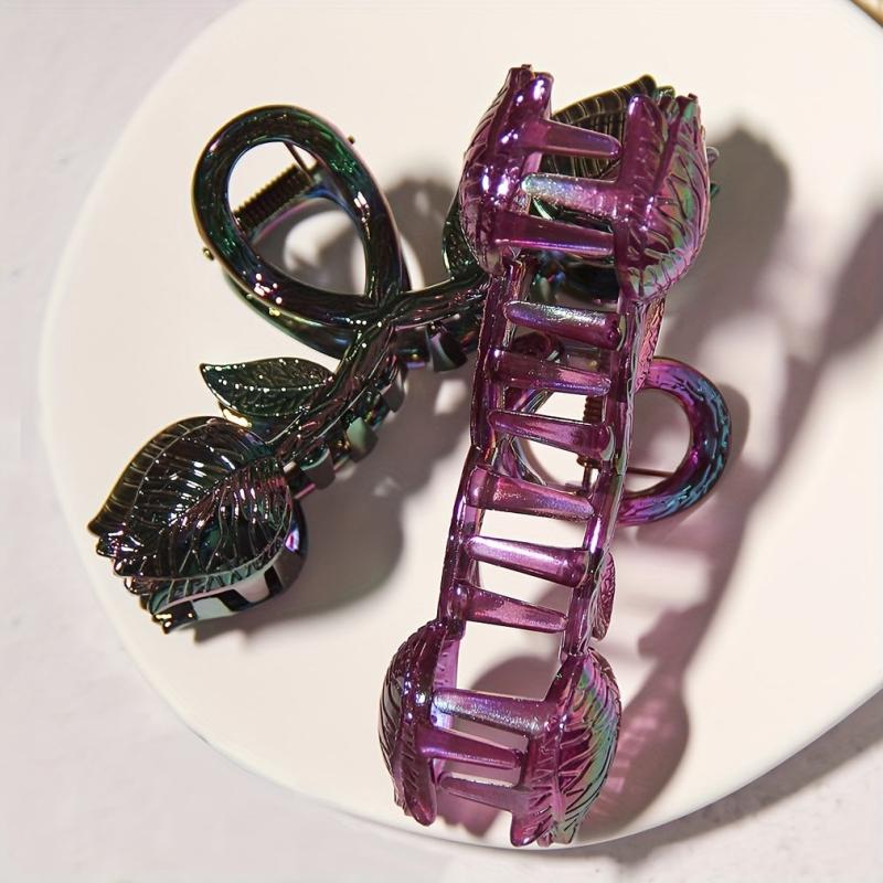 Tulip Hair Claw Banana Clip Flower Charm Hair Accessory