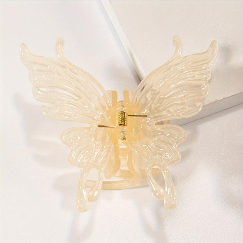 Acrylic Butterfly Hair Claw Shark Claw Ponytail Holder