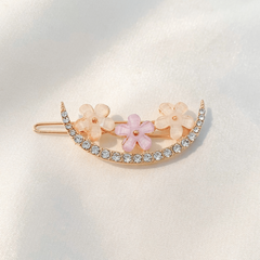 Flower Rhinestone Hair Clip Side Clip Hair Accessories Women