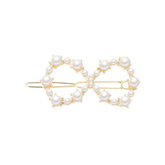 Heart Round Metal Hair Clip Geometric Hair Accessories for Girls