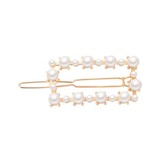 Heart Round Metal Hair Clip Geometric Hair Accessories for Girls