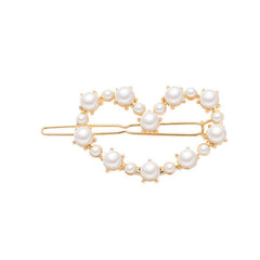 Heart Round Metal Hair Clip Geometric Hair Accessories for Girls