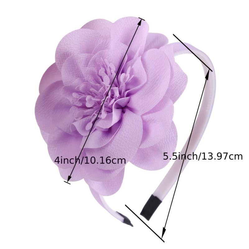 10pcs Chiffon Flower Headband Hair Accessories for Women Girls Kids