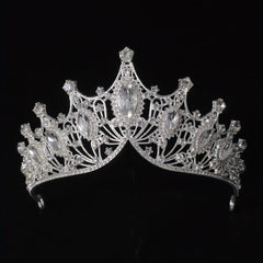 Crystal Bridal Headband Necklace Earrings Set Wedding Accessory
