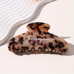 Rhinestone Decor Hair Claw Nonslip Ponytail Holder