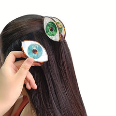 Acetate Evil Eye Shaped Hair Claw Ponytail Holder