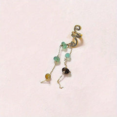 Colored Stone Pendant Hair Jewelry For Braids Tassels Dreadlock