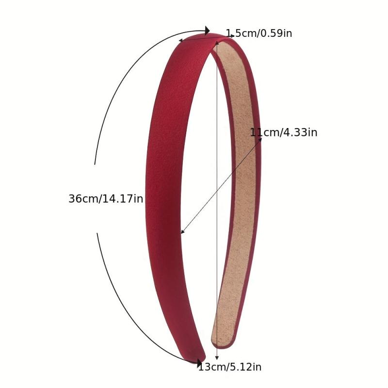 9pcs Fabric Headband Solid Hair Band Style Headdress For Girls Women