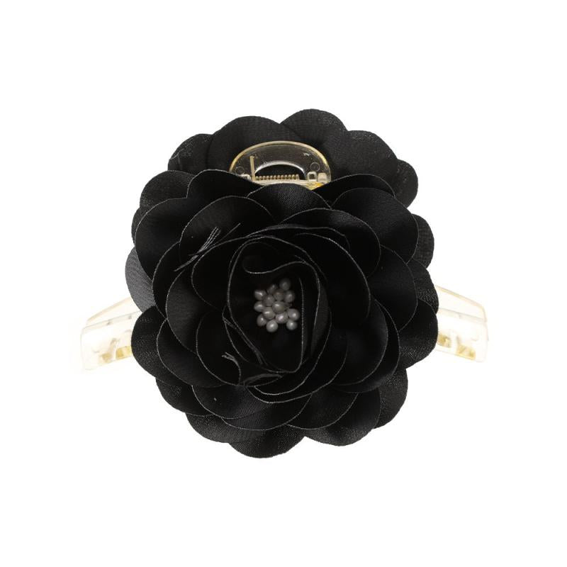Rose Flower Hair Claw Crab Clips Ponytail Barrette Hairpin Women Girls Accessory