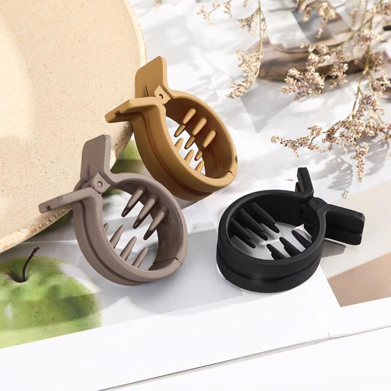 Solid Small Hairgrips Girl Crab Hair Clip Ponytail Comb Barrette
