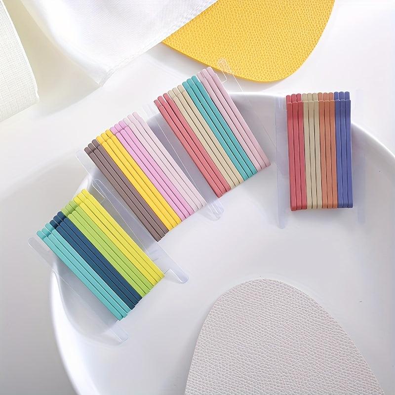 12pcs Metal Hair Pin Solid Hairpin Hair Clip For Side Hair Bang Braids