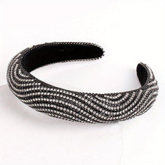 Rhinestone Headband Wide Thickened Hair Band Hair Accessories