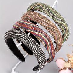 Rhinestone Headband Wide Thickened Hair Band Hair Accessories