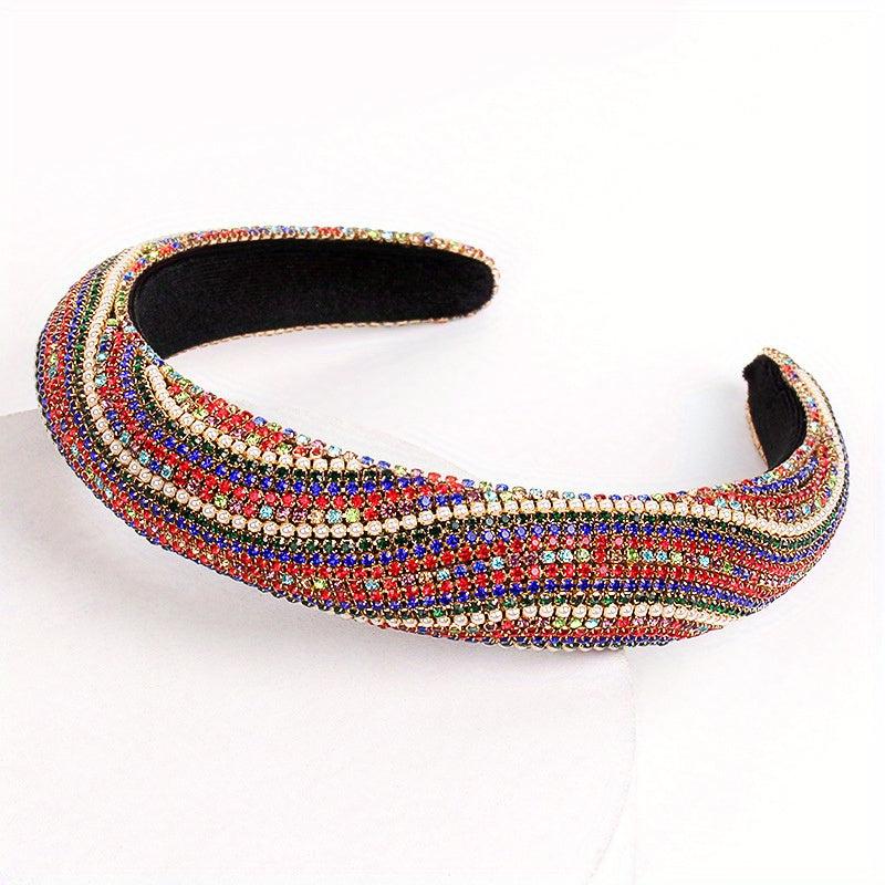 Rhinestone Headband Wide Thickened Hair Band Hair Accessories