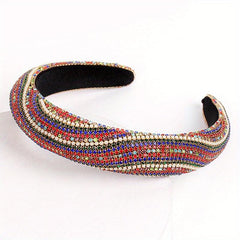 Rhinestone Headband Wide Thickened Hair Band Hair Accessories