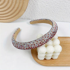 Glitter Headband Rhinestone Hair Band Wide Head Hoop Women Girls Accessories