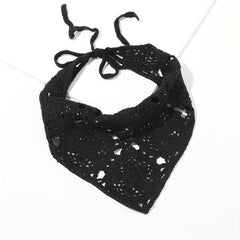 Boho Crochet Triangle Bandana Headband Hair Accessory