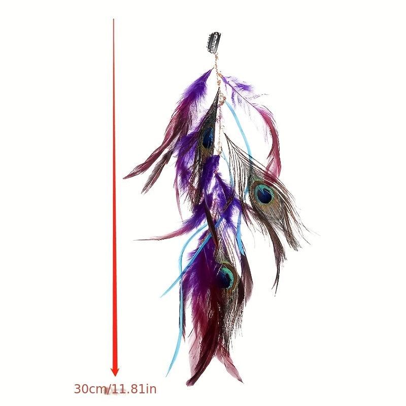 Boho Faux Feather Hairpin Headdress for Women Girls