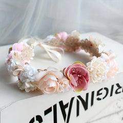 Boho Floral Headband Garland Crown Headdress