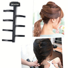 6 PCS Women Hair Braid Tool Weave Hair Braider Roller Styling DIY Accessories