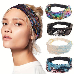 Mermaid Sequin Hair Band Hiphop Style Accessory